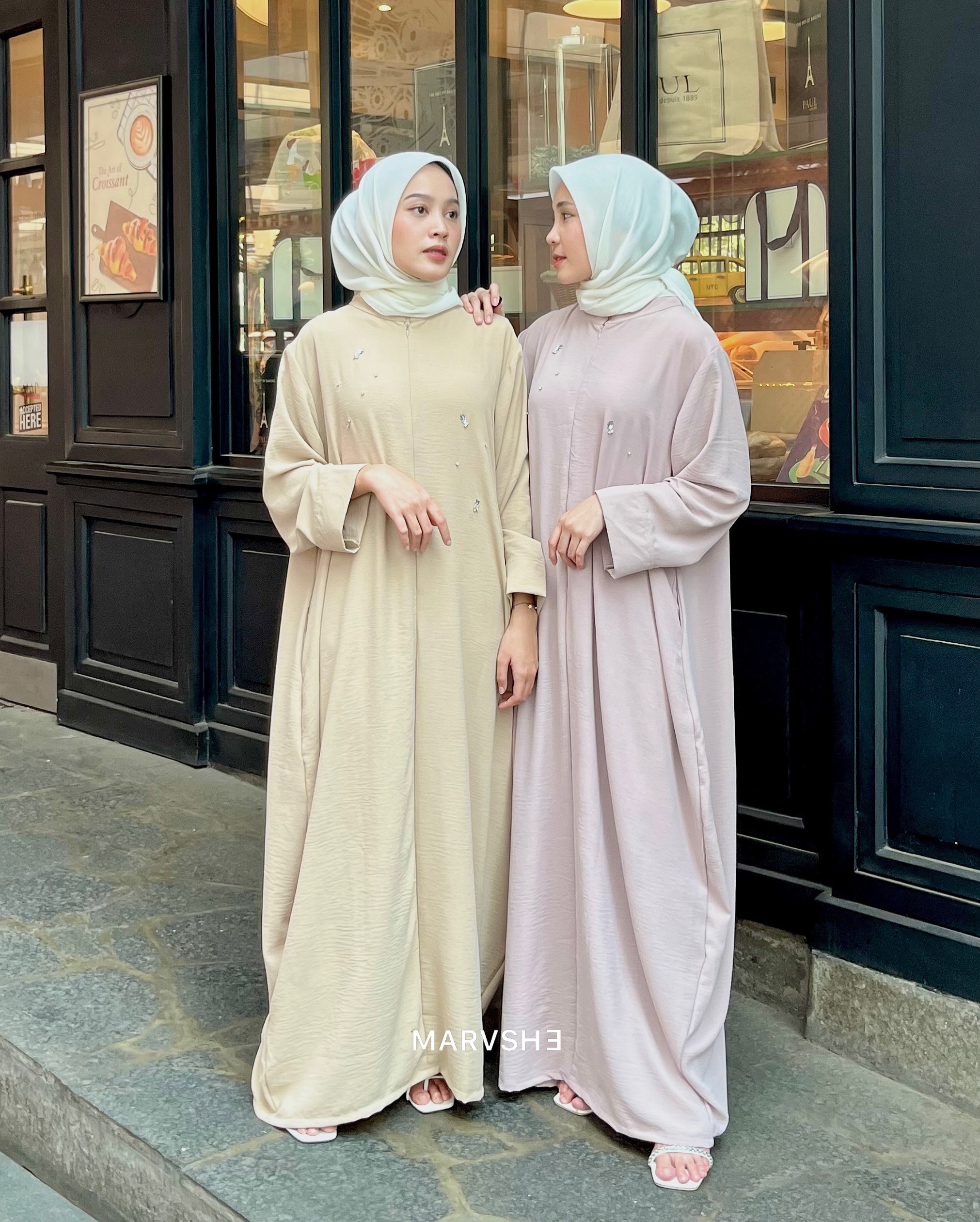 New Color of Kaslan Abaya in Crystal