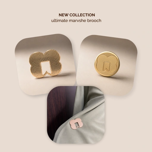 Marvshe Ultimate Brooch Accessories - Bros Pin Hijab Premium 