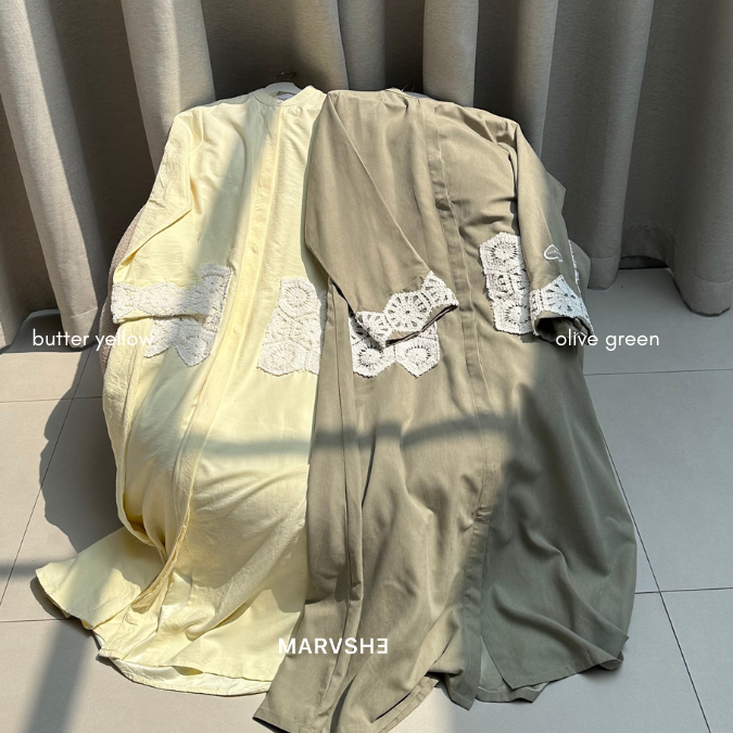 Autumn Abaya Lace Embroidery | Abaya Cupro Busui Friendly Abaya Ramadhan dan Umroh
