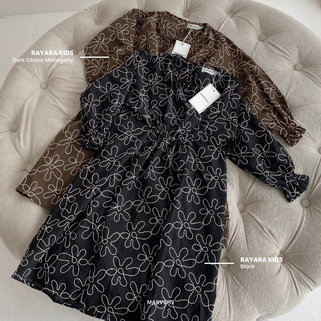 Rayara Kaftan Embroidery Ibu dan Anak Couple - Marvshe