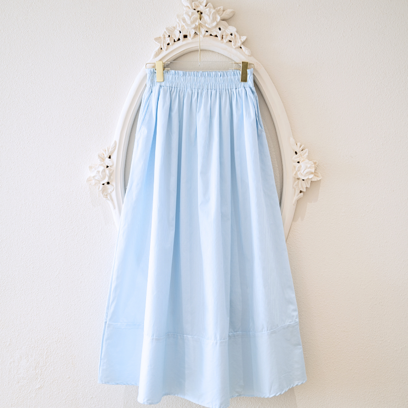 Shika SUMMER SET Stiripe one set busui setelan wanita cotton - Marvshe