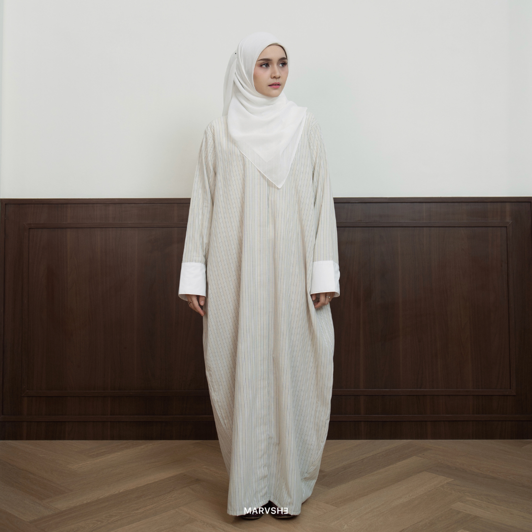 Elora Barrel Abaya Dress Busui Friendly - MARVSHE