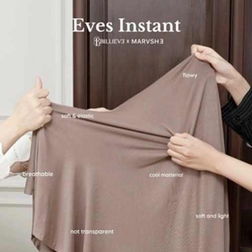 Image of Eves Instant Pashmina Bambo Luxe Airflow Marvshe x Pashmina