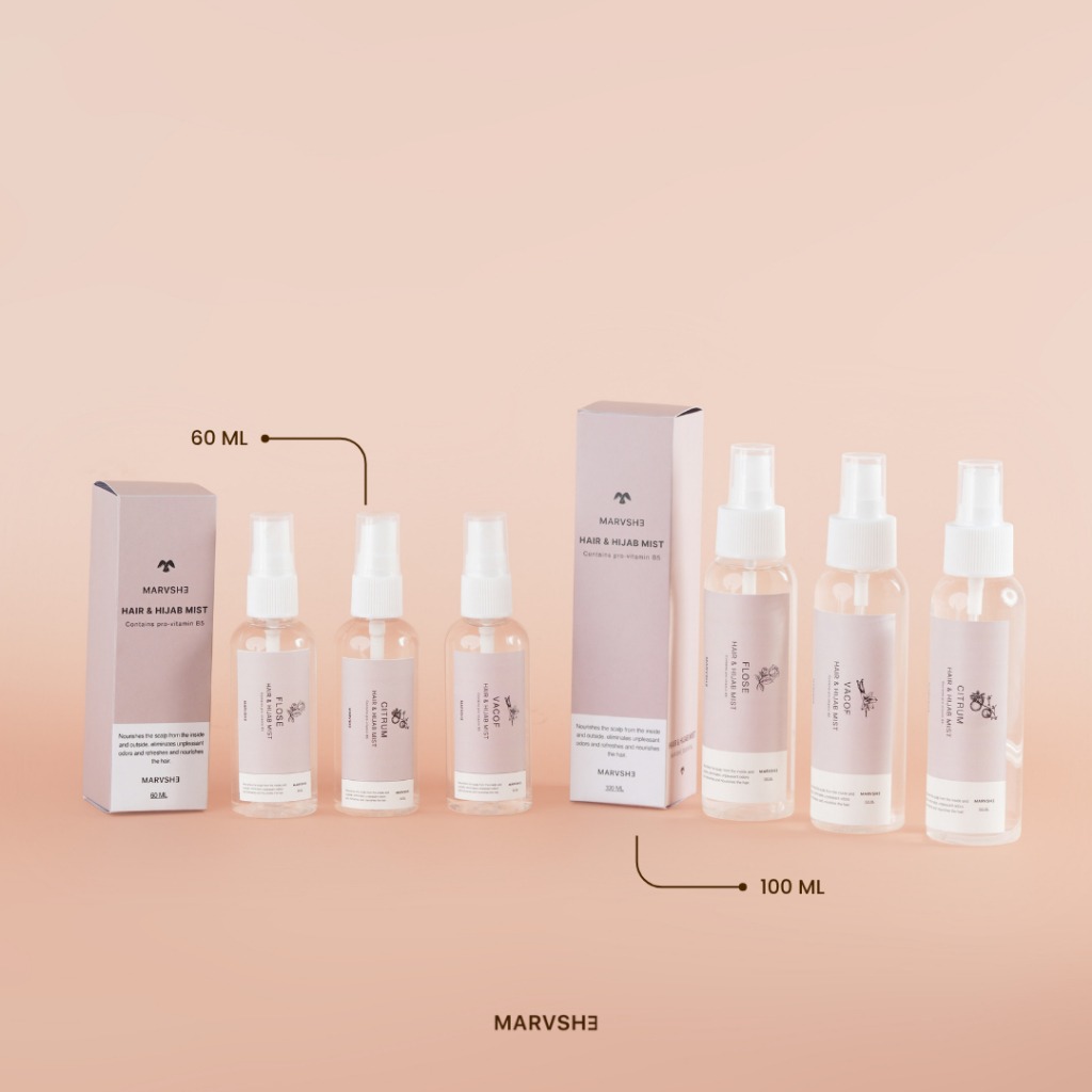 Hijab & Hair Mist Refreshing Pengharum Hijab Wangi Lembut Marvshe