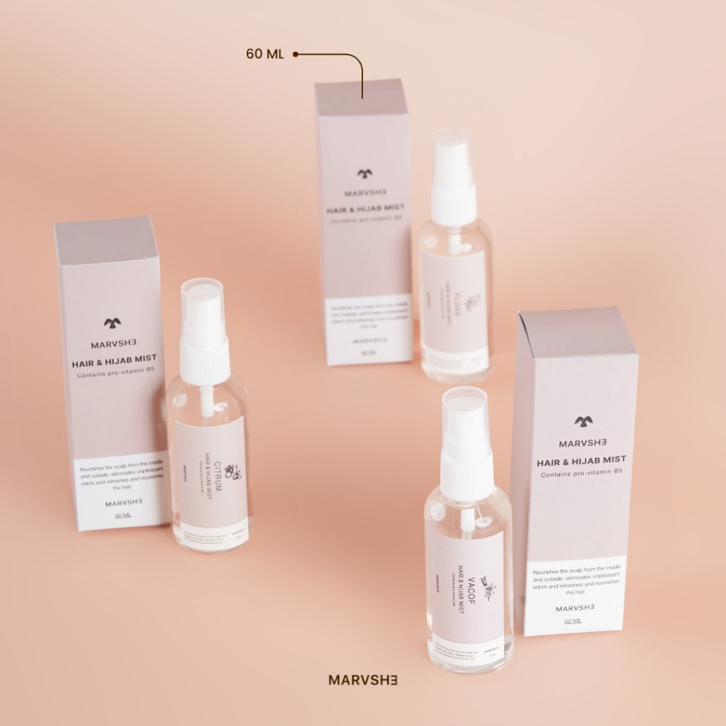 Hijab & Hair Mist Refreshing Pengharum Hijab Wangi Lembut Marvshe