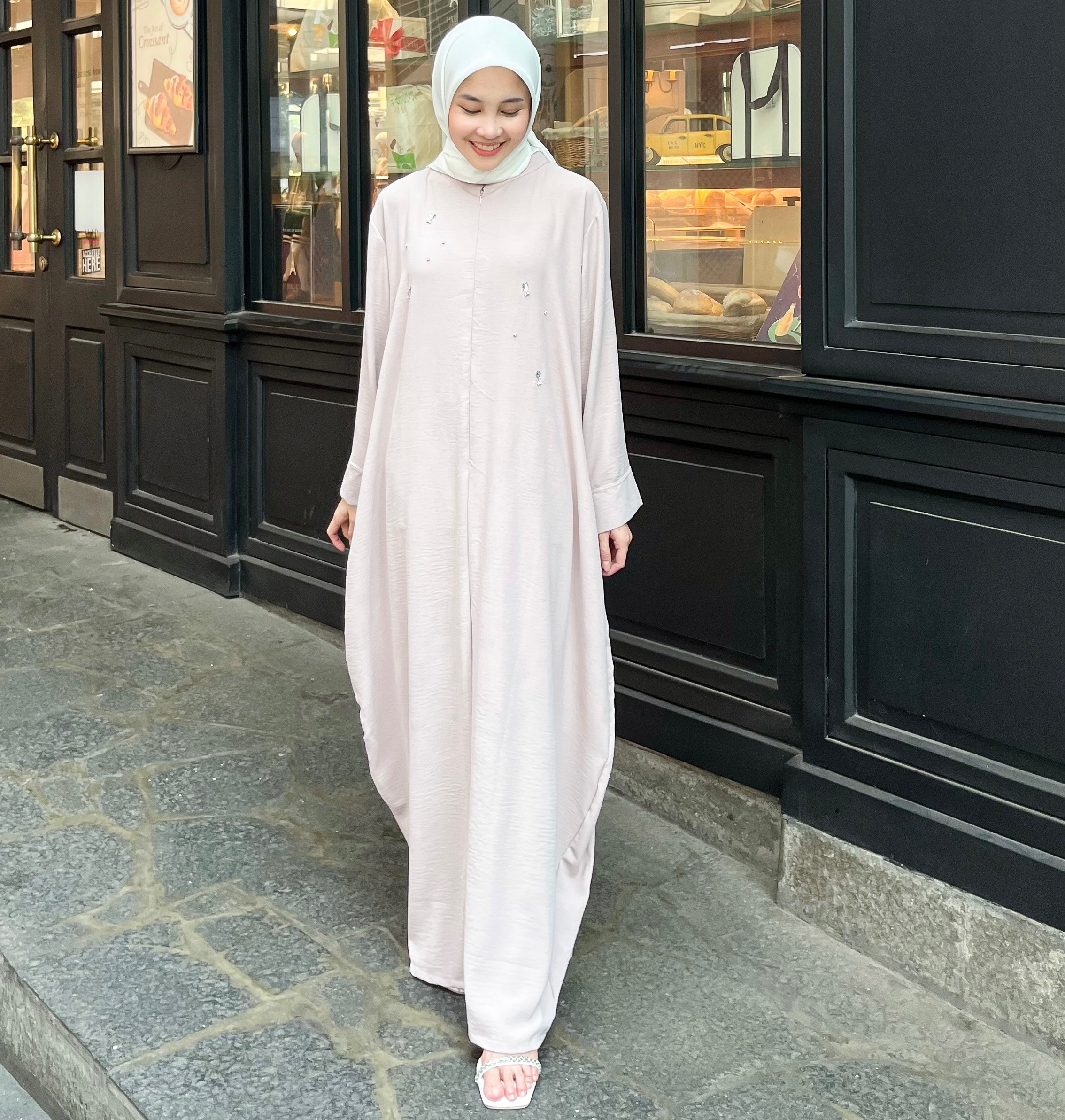 New Color of Kaslan Abaya in Crystal