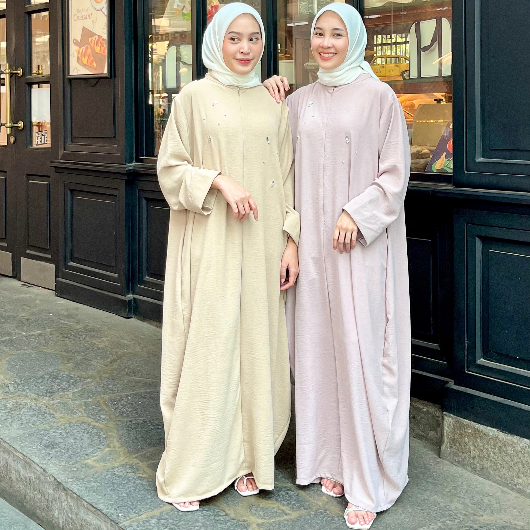 New Color of Kaslan Abaya in Crystal
