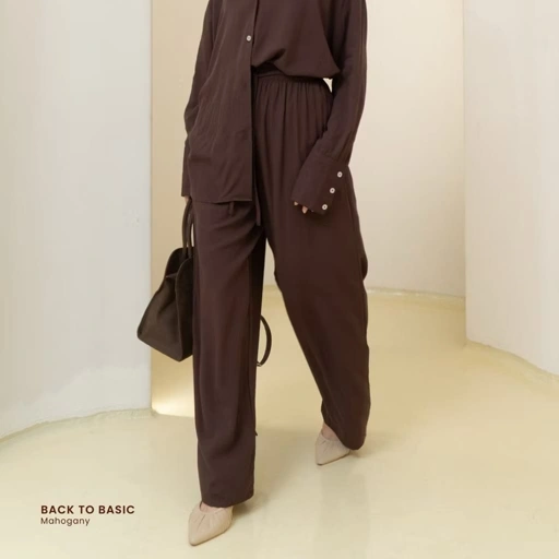 Image of Back To Basic BTB Pants Cotton Linen Kulot Panjang - MARVSHE
