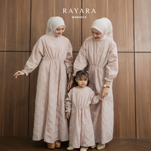 Image of Rayara Kaftan Embroidery Ibu dan Anak Couple - Marvshe
