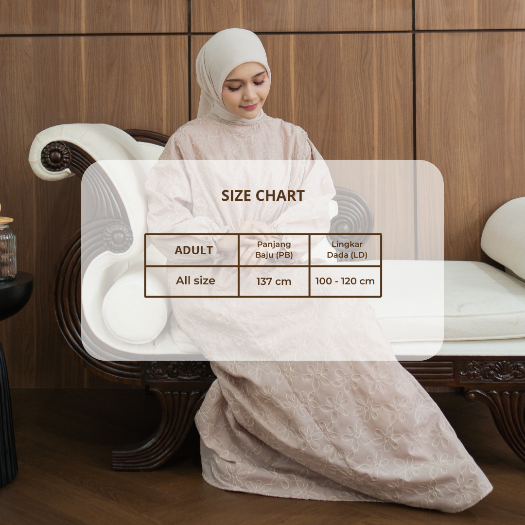 Rayara Kaftan Embroidery Ibu dan Anak Couple - Marvshe