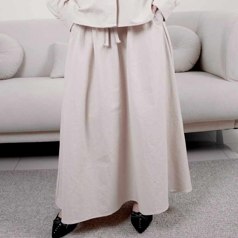 Skirt Linen Bono Ribbon Marvshe