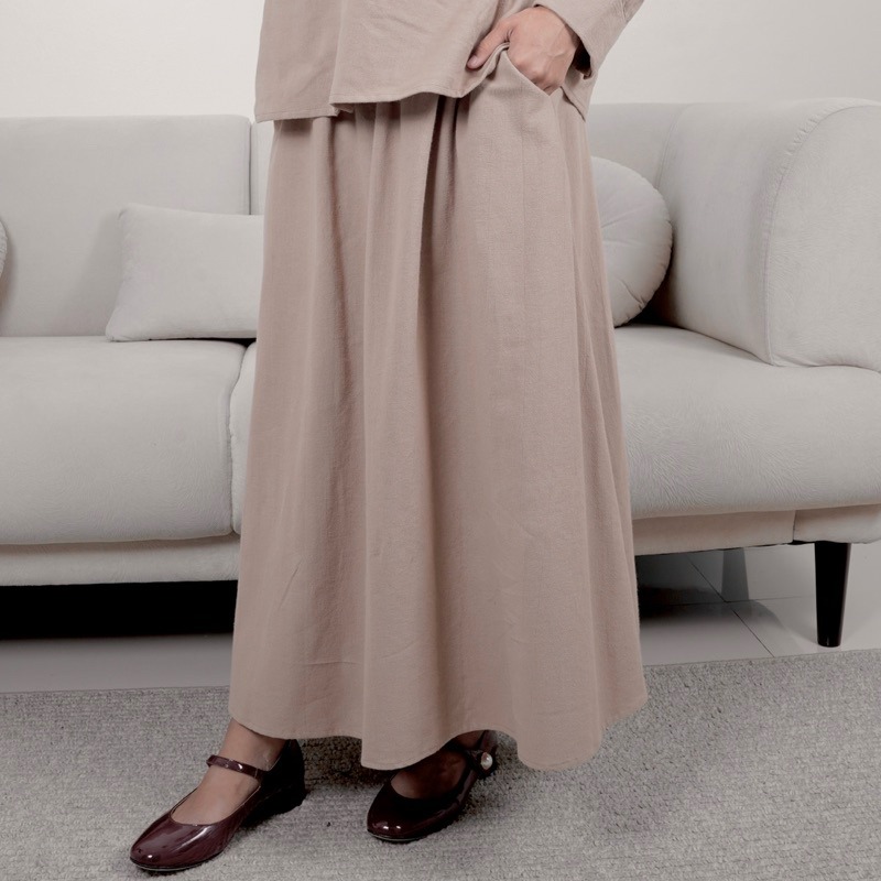 Skirt Linen Bono Ribbon Marvshe