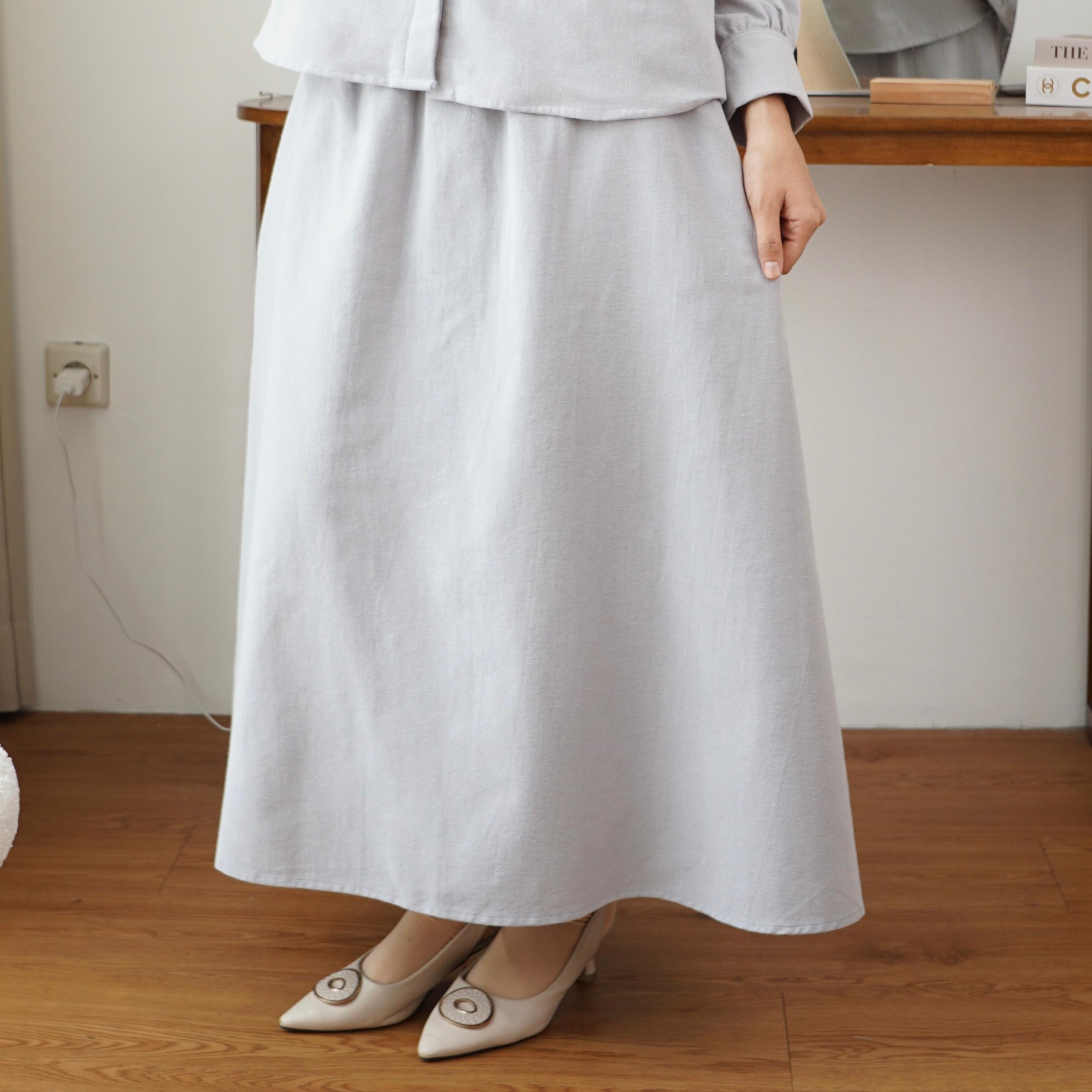 Skirt Linen Bono Ribbon Marvshe