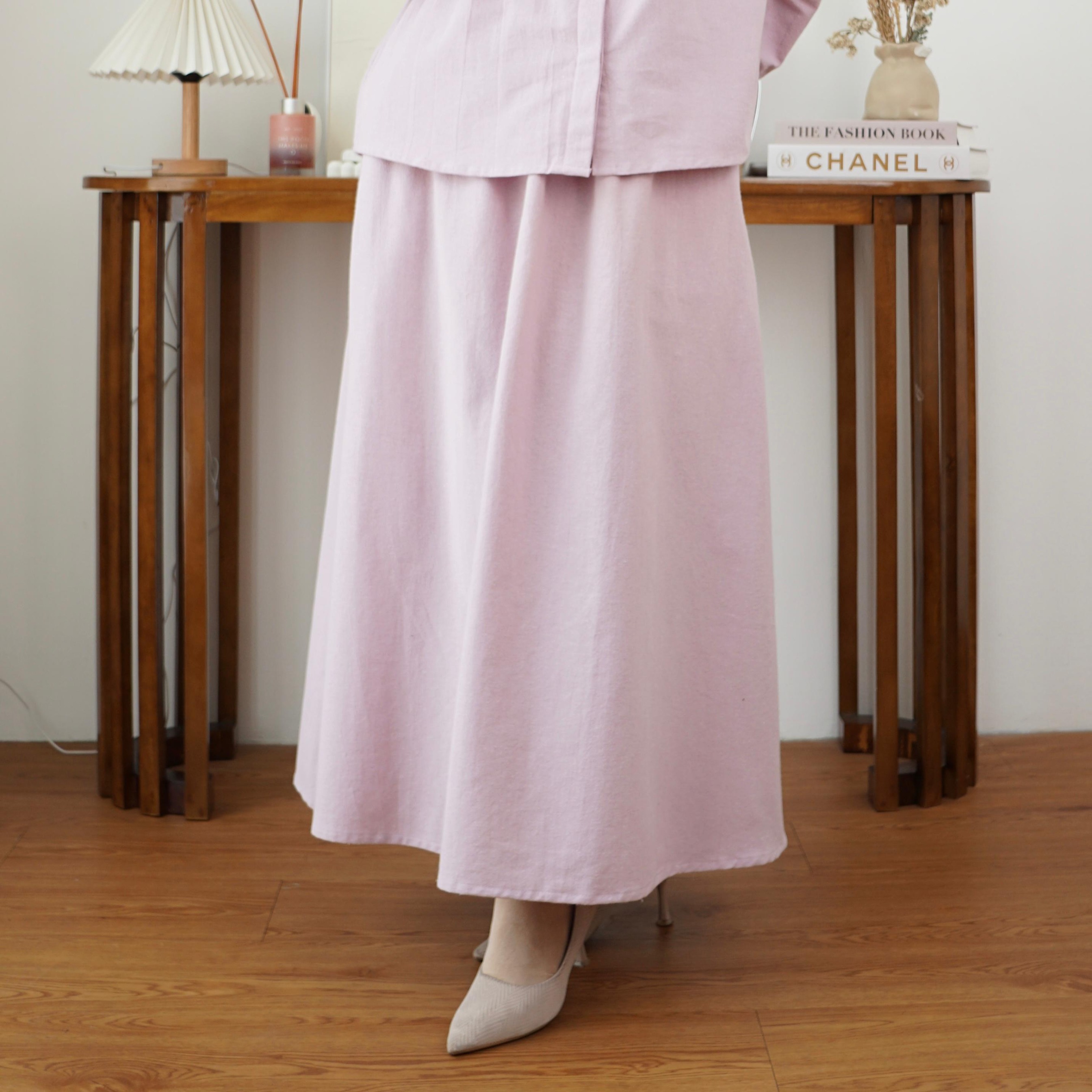 Skirt Linen Bono Ribbon Marvshe