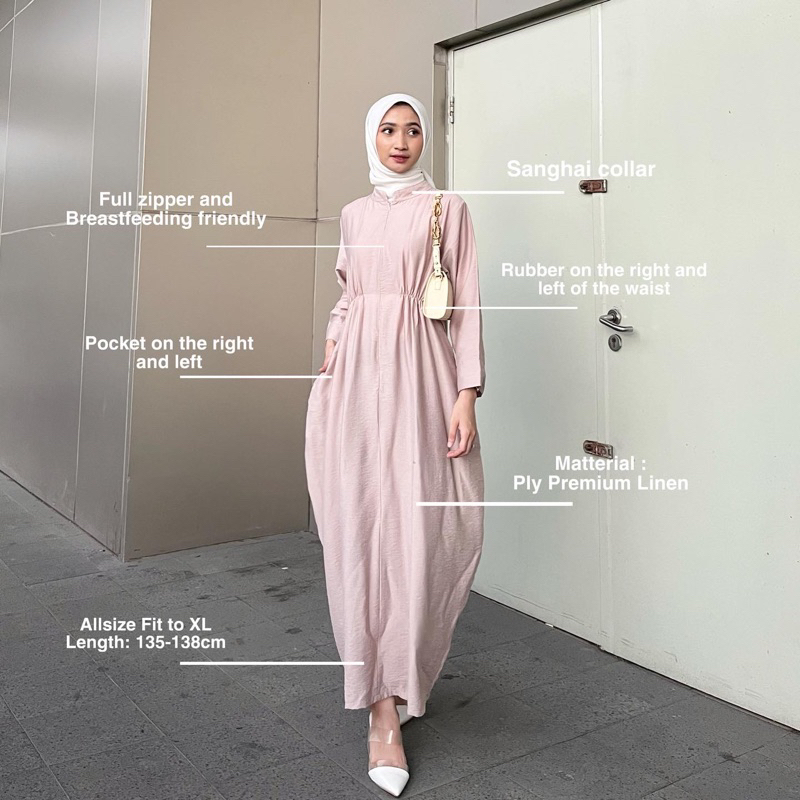 Gaslan Abaya Dress - Marvshe