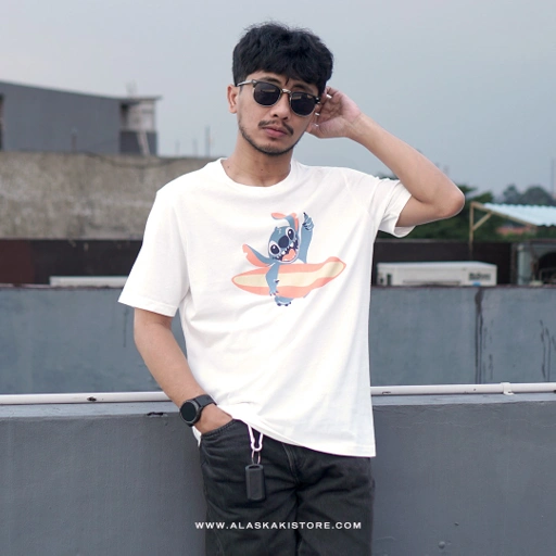 Image of Printed Tees Stitch White ON4022