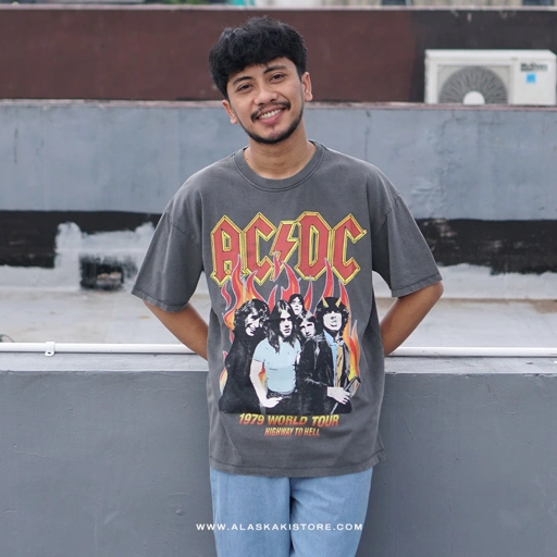 Image of Printed Tees Band Merchandise AC Grey BS4026