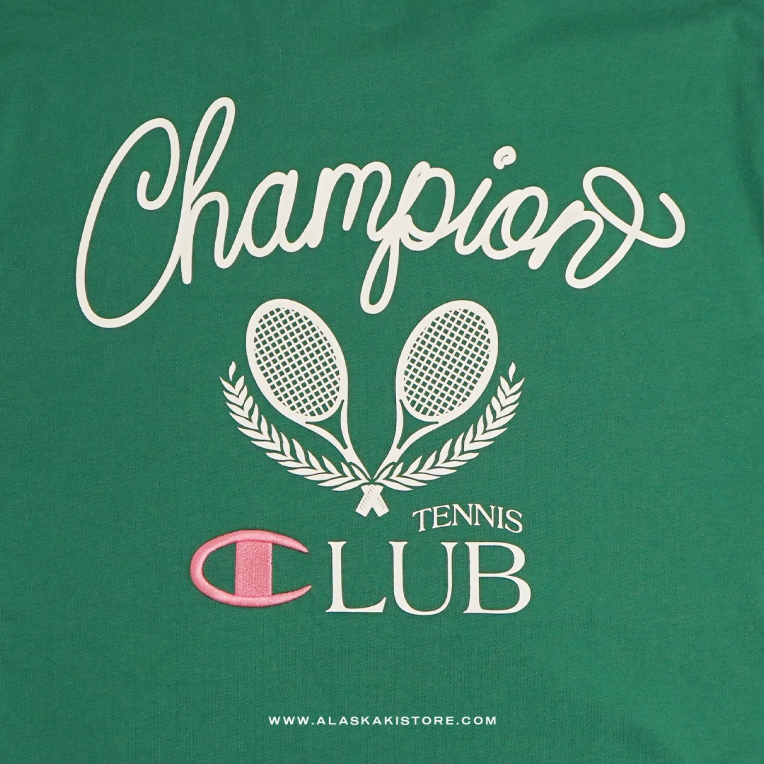 Printed T-shirt by Chmpion Green CH4095