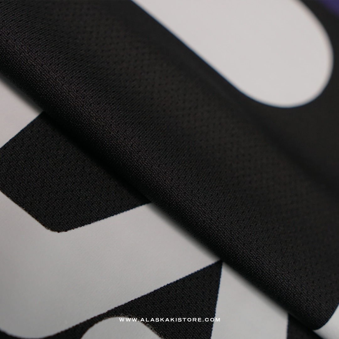 Quickdry Tshirt Black Logo White FL4013