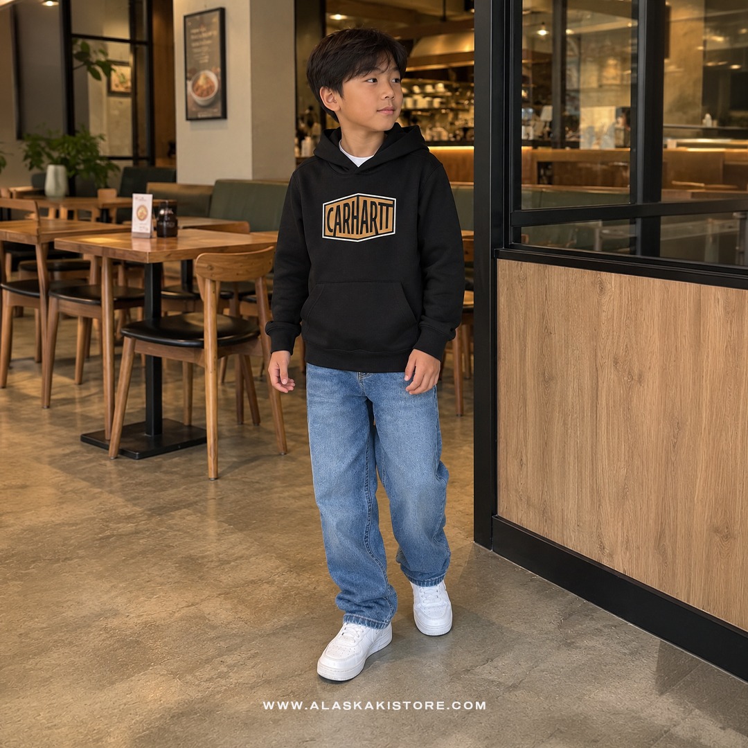 Pullover Hoodie Toddler Big Logo Black CR1028