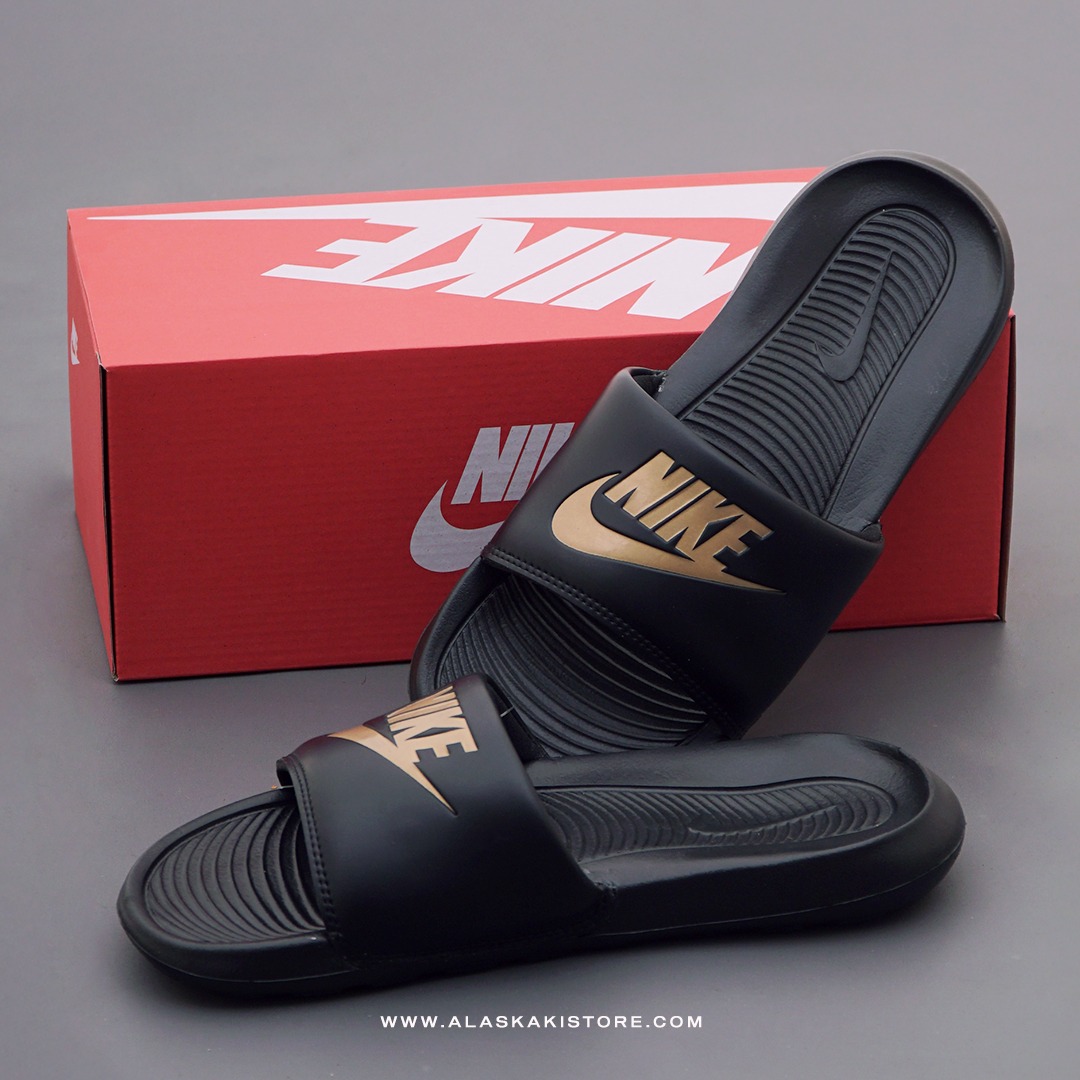 Metallic Gold Nike Victory Slides Alaskaki Concept Store – Multi