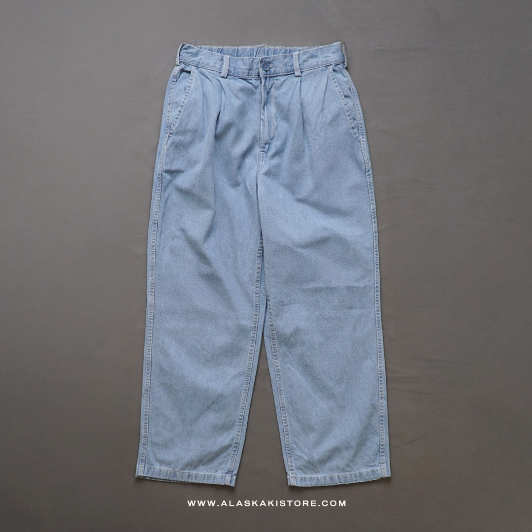 Loose Fit Denim Jeans Blue GU5019