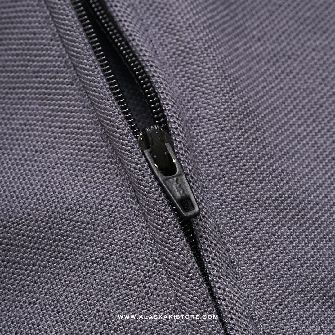 Half Zip Polo Shirt by Common Issue Grey CI4041