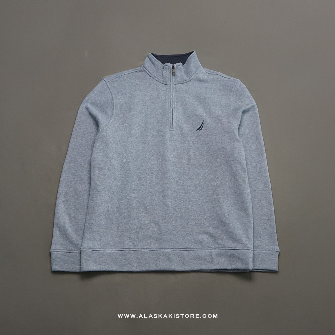 Half Zip Sweatshirt Heather Blue NC1009