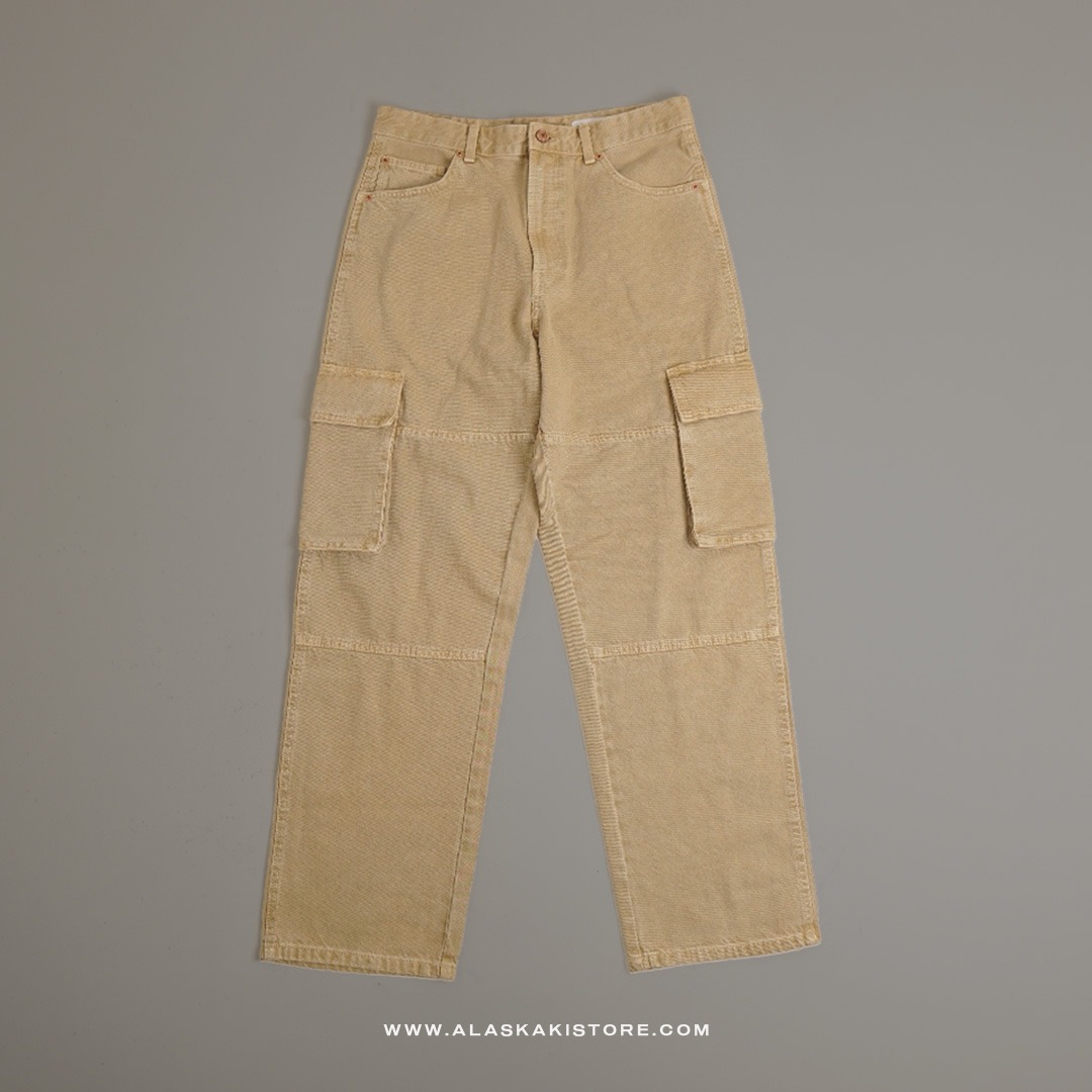 Loose Cargo Pants Khaki BS5036