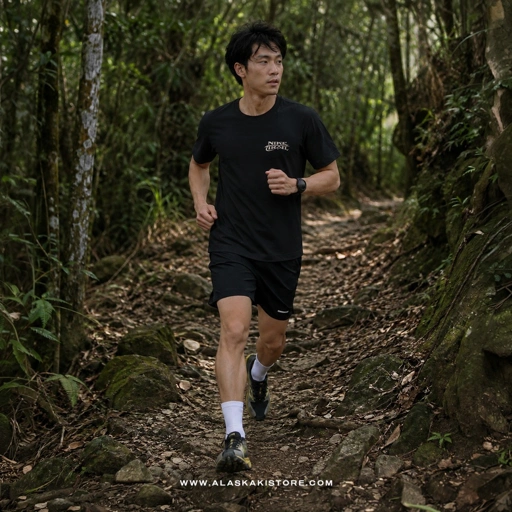 Trail Running Tshirt Black NK4001