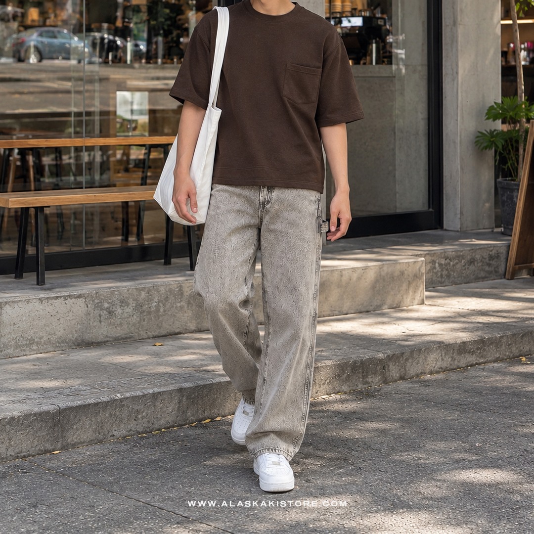 Heavyweight Oversized Tees Dark Brown CI4058