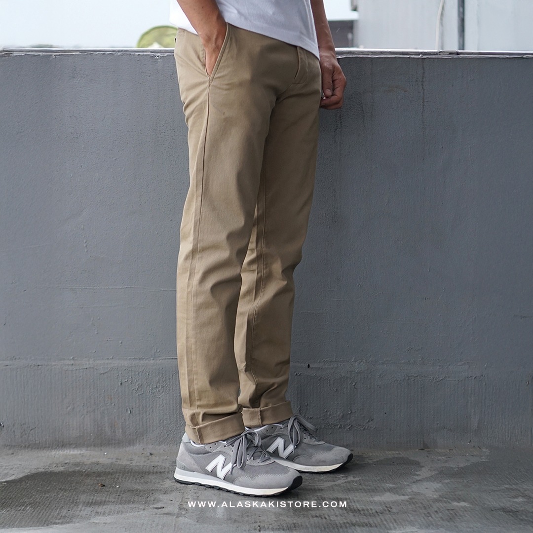 Slim Fit Chino Trousers Khaki (GF5029 Minor Defect)