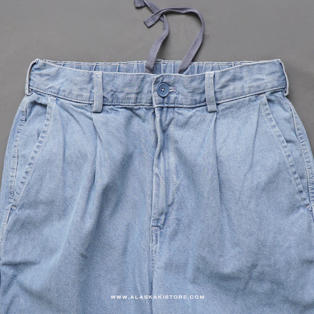 Loose Fit Denim Jeans Blue GU5019