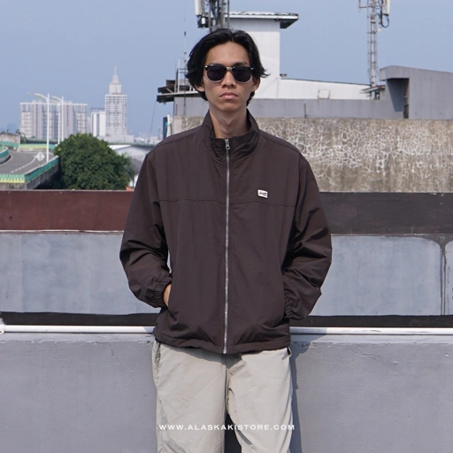 Image of Harrington Nylon Jacket Brown TT1018