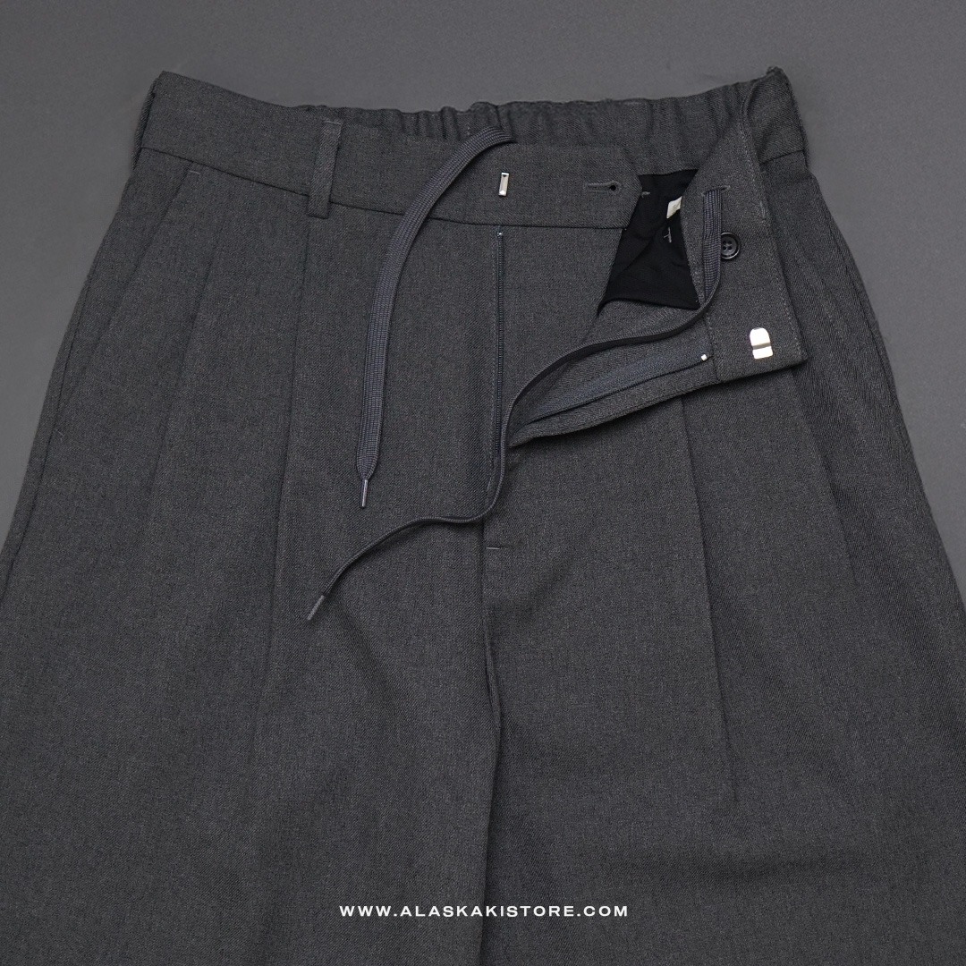 Wide Loose Pants Grey GU5035