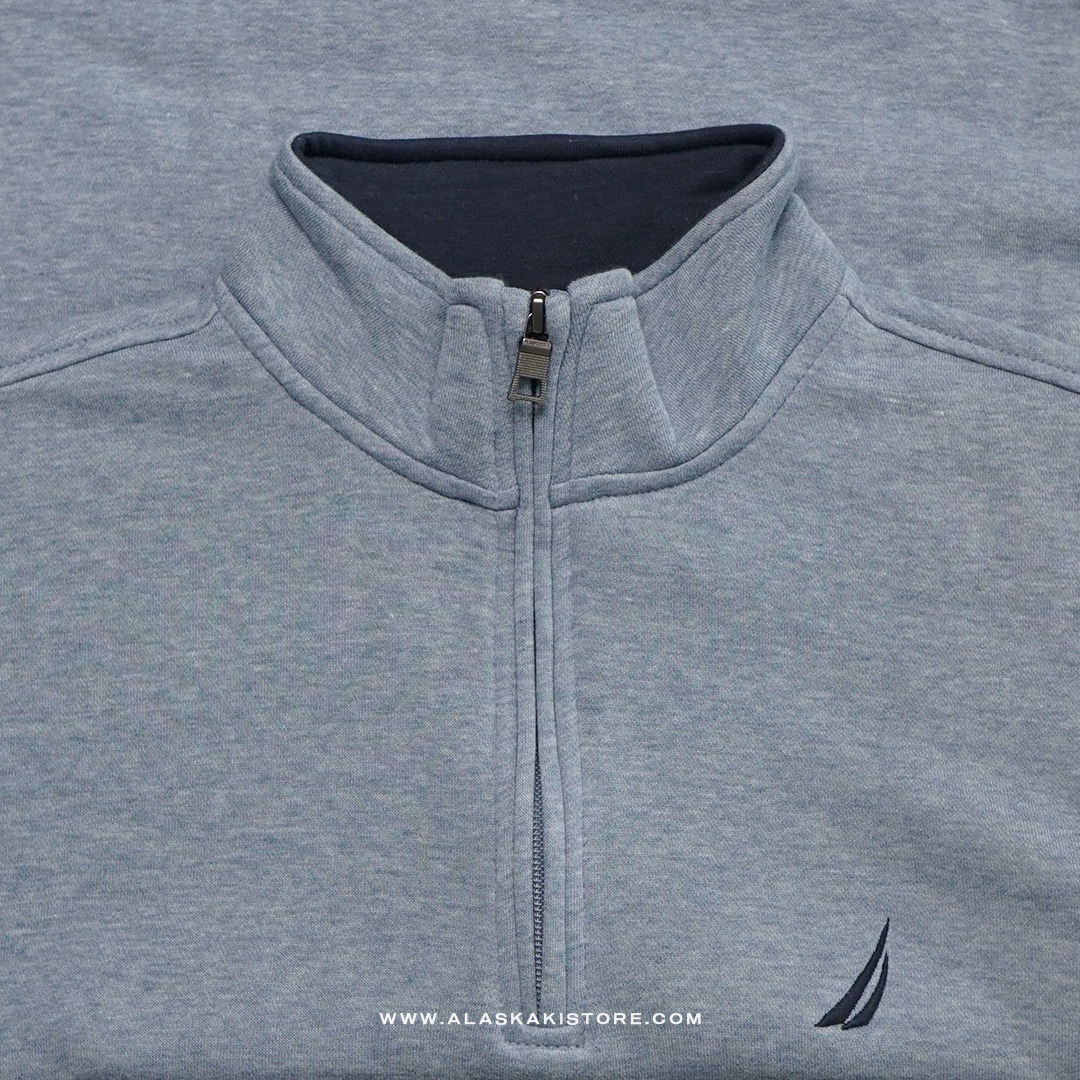 Half Zip Sweatshirt Heather Blue NC1009