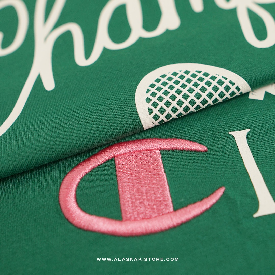 Printed T-shirt by Chmpion Green CH4095