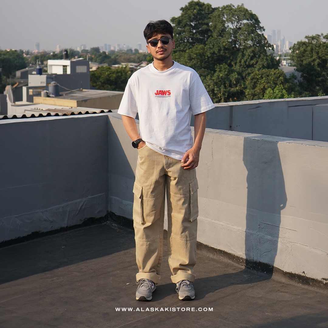Loose Cargo Pants Khaki BS5036