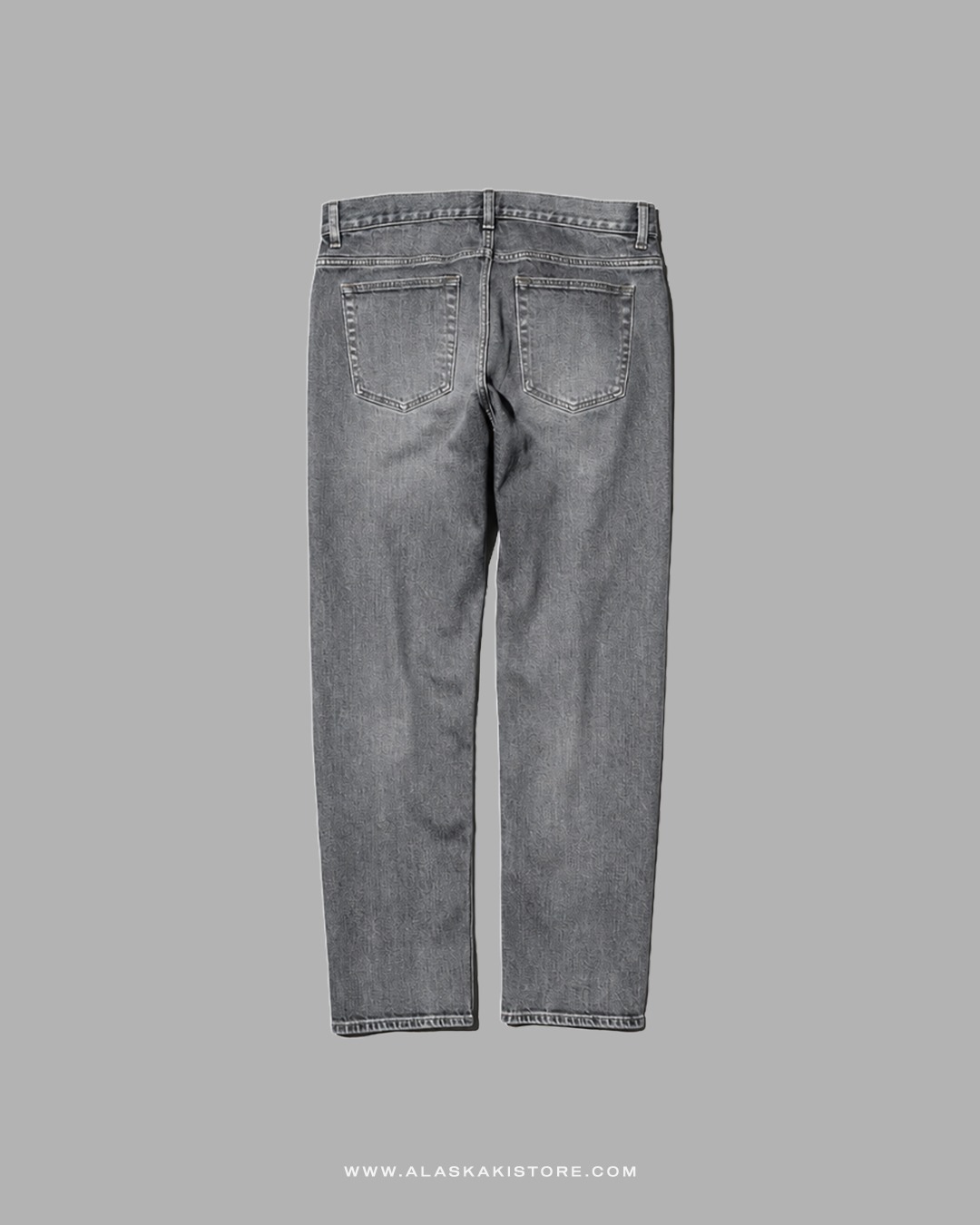 Slim Straight Jeans Grey Washed UQ5039