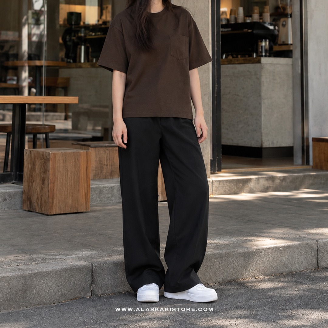 Heavyweight Oversized Tees Dark Brown CI4058