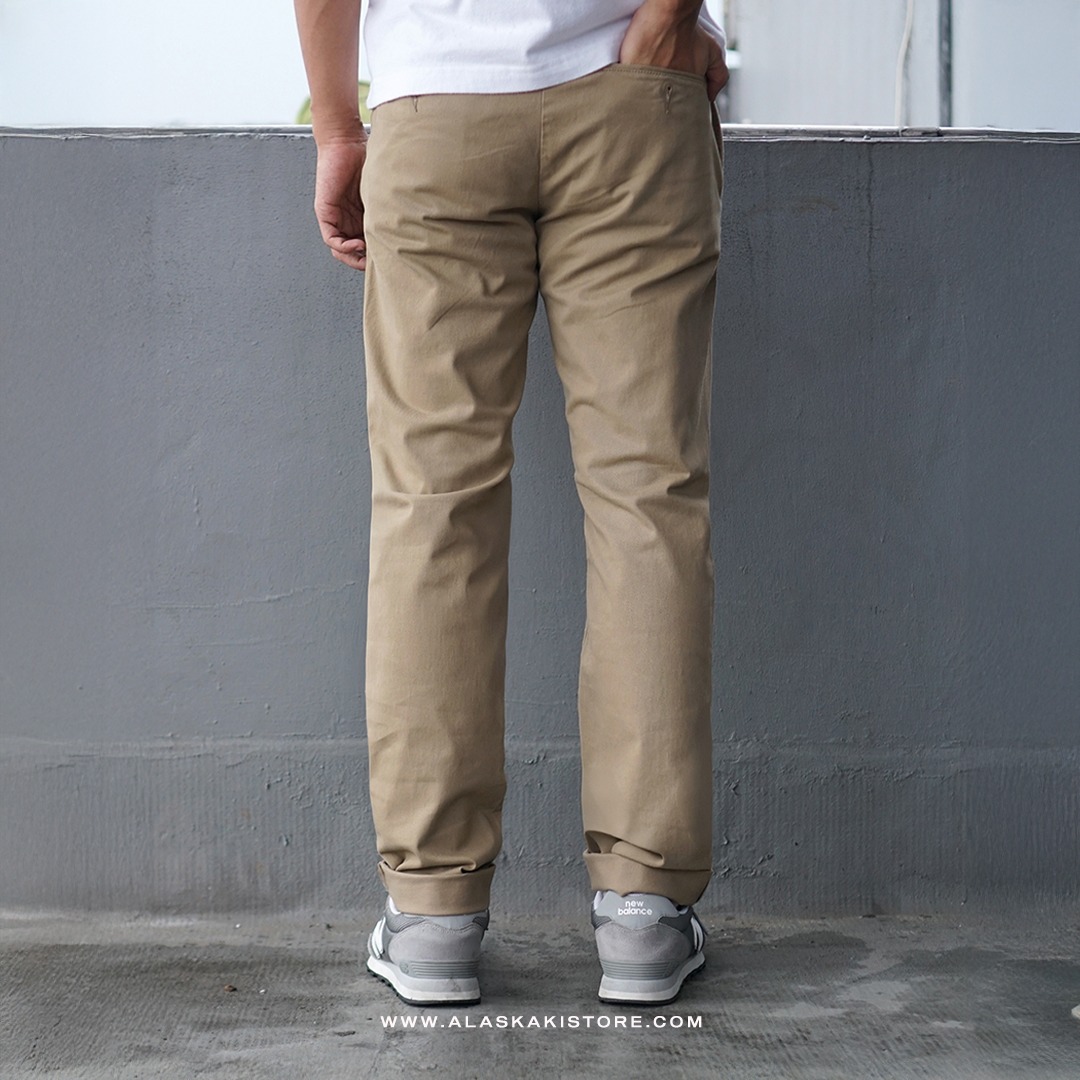 Slim Fit Chino Trousers Khaki (GF5029 Minor Defect)