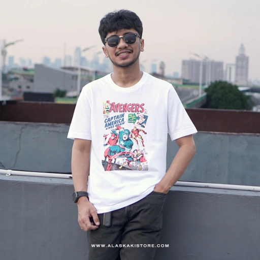 Image of Printed Tees The Avengers White ON4018