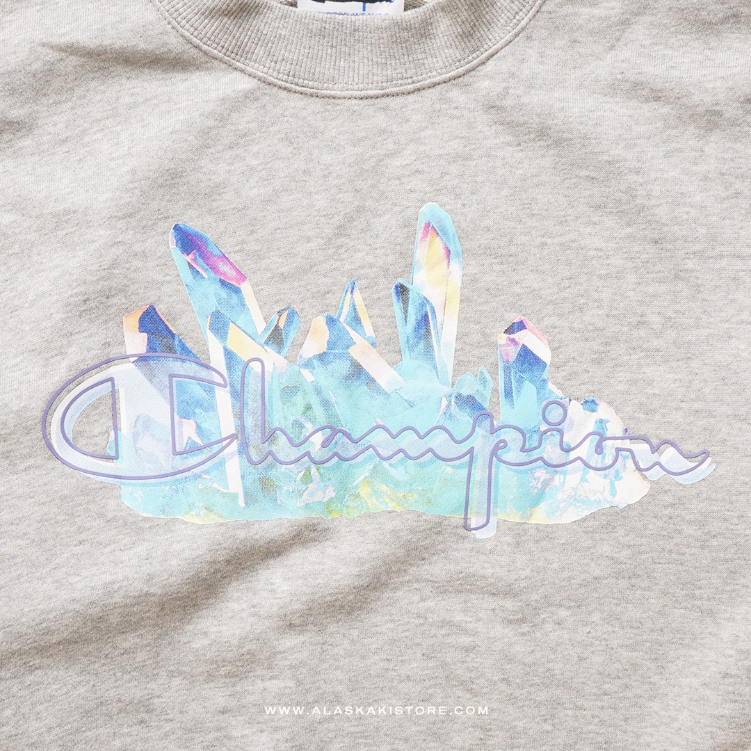 Reverse Weave Crewneck Sweatshirt Light Grey CH7048