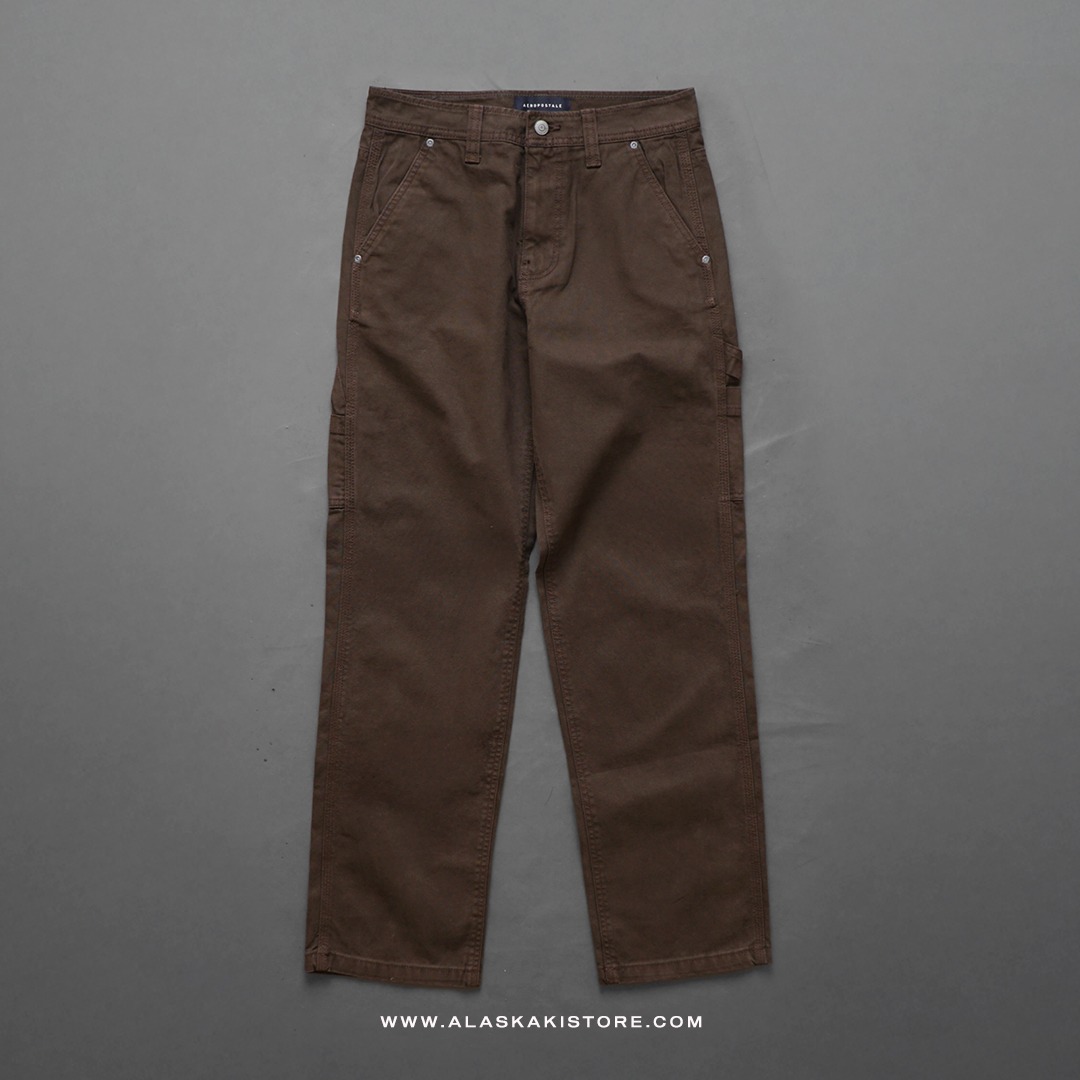 Baggy Carpenter Pants Washed Brown AP5001