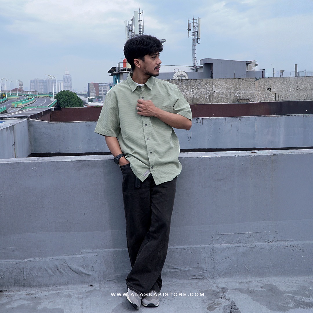 Pucker Dry Short Sleeve Shirt Green RR2005