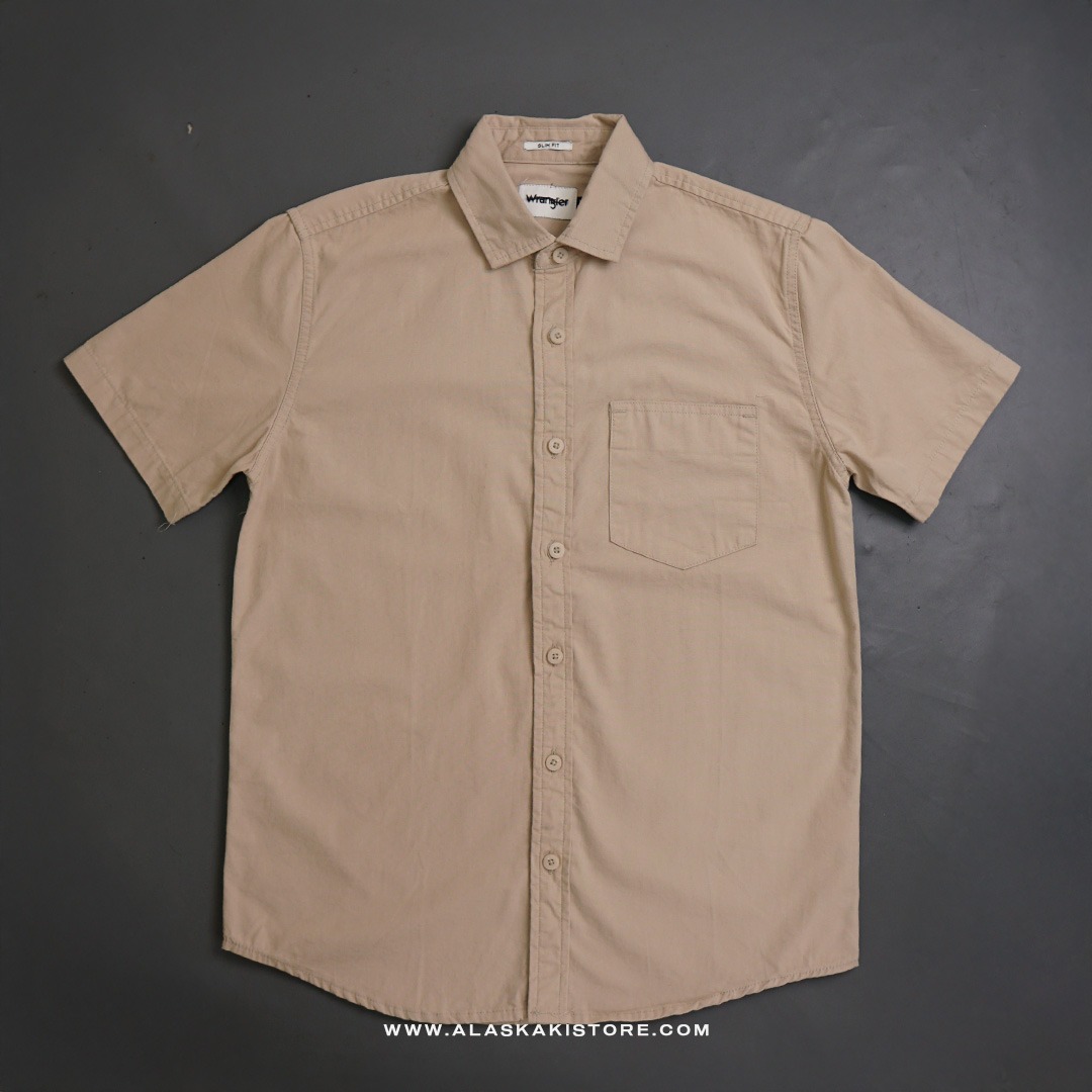 Slim Short Sleeve Shirt Khaki WR2011