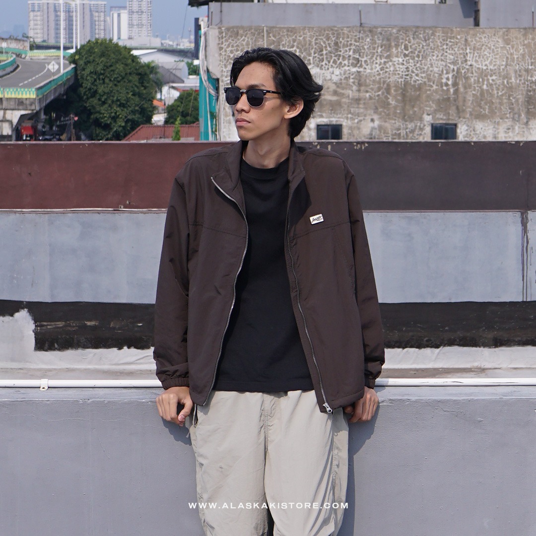 Harrington Nylon Jacket Brown TT1018
