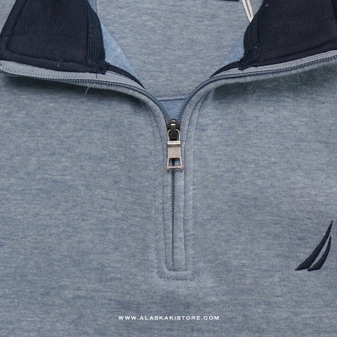 Half Zip Sweatshirt Heather Blue NC1009