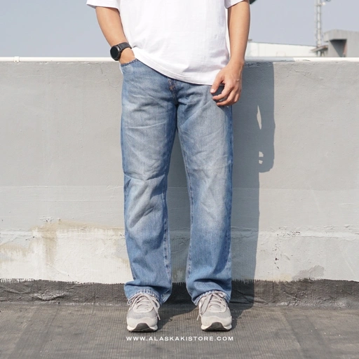 Loose/Relaxed Fit Jeans Blue Washed GA5026