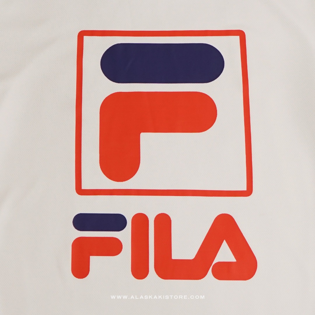 Quickdry Tshirt White Logo NavyRed FL4014